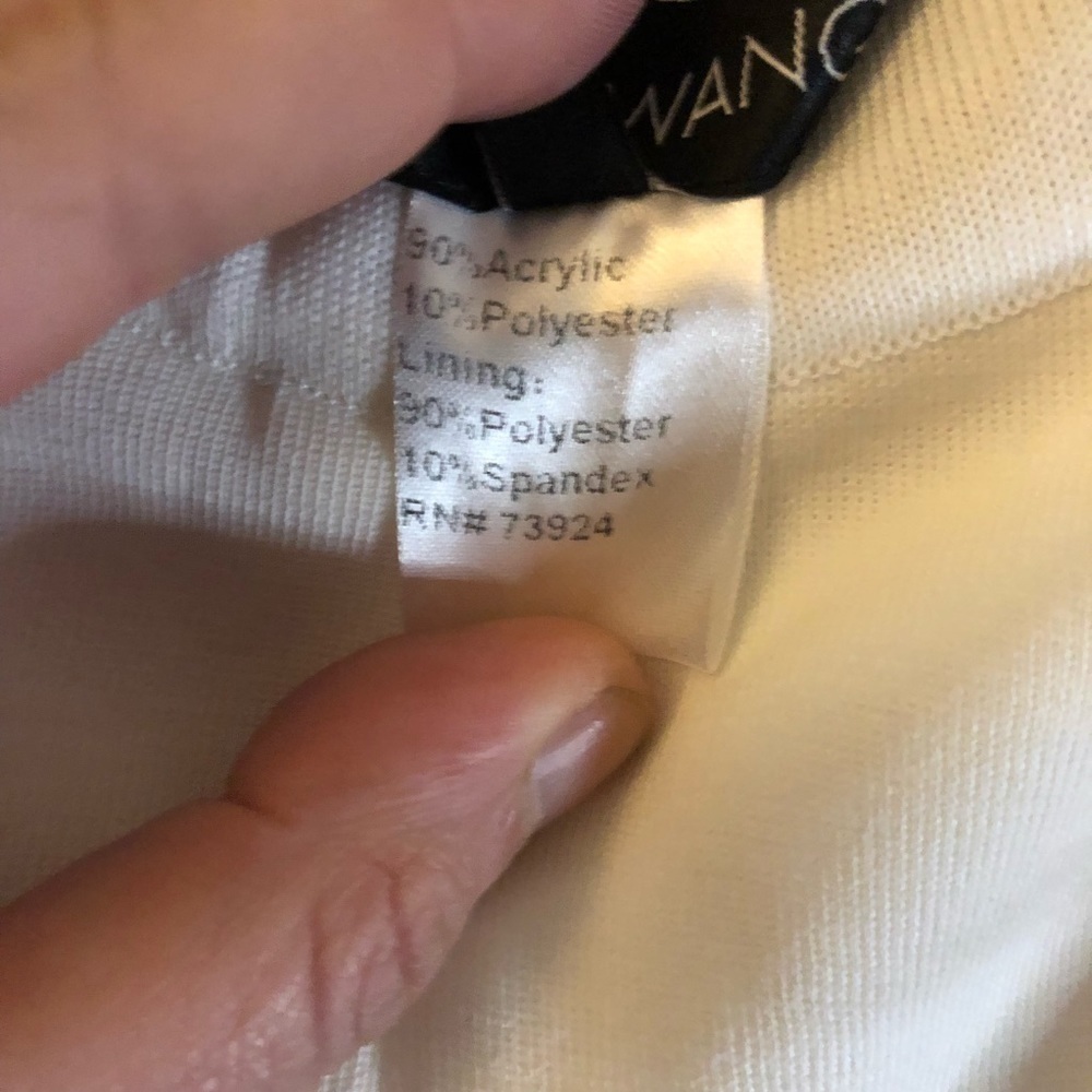 NWT Ming Wang Basic Cut Solid White Plus Size Pan… - image 3